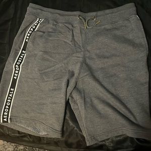 Aero pastle worn pants grey with white lettering size M